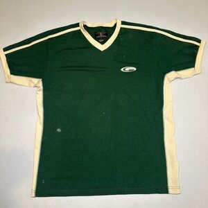 Vintage American Eagle Outfitters Green Ringer V Neck T Shirt Mens